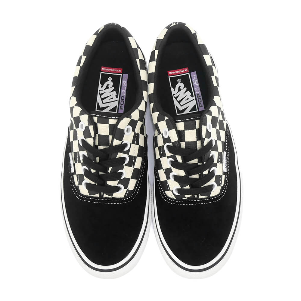 VANS SHOES バンズ シューズ スニーカー SKATE ERA CHECKERBOARD BLACK/WHITE（US企画） スケートボード スケボー 2