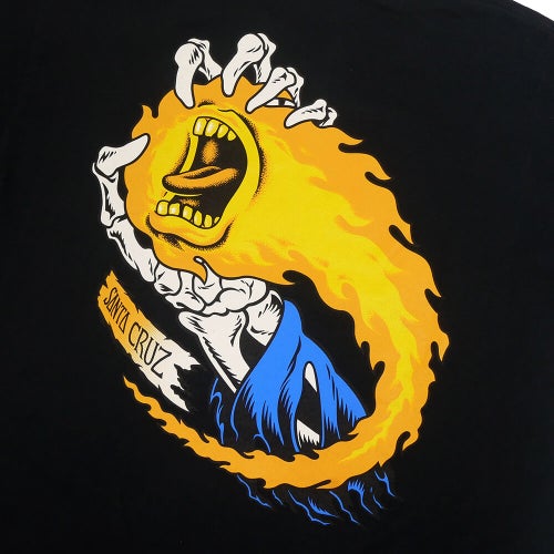 SANTA CRUZ T-SHIRT サンタクルーズ Tシャツ O'BRIEN SCREAMING REAPER BLACK スケートボード スケボー 3