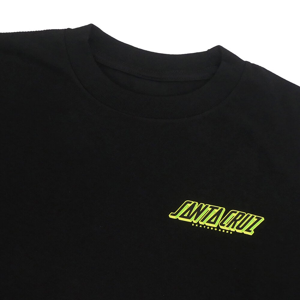 SANTA CRUZ T-SHIRT サンタクルーズ Tシャツ ROSKOPP CRUZ CONTROL BLACK スケートボード スケボー 2