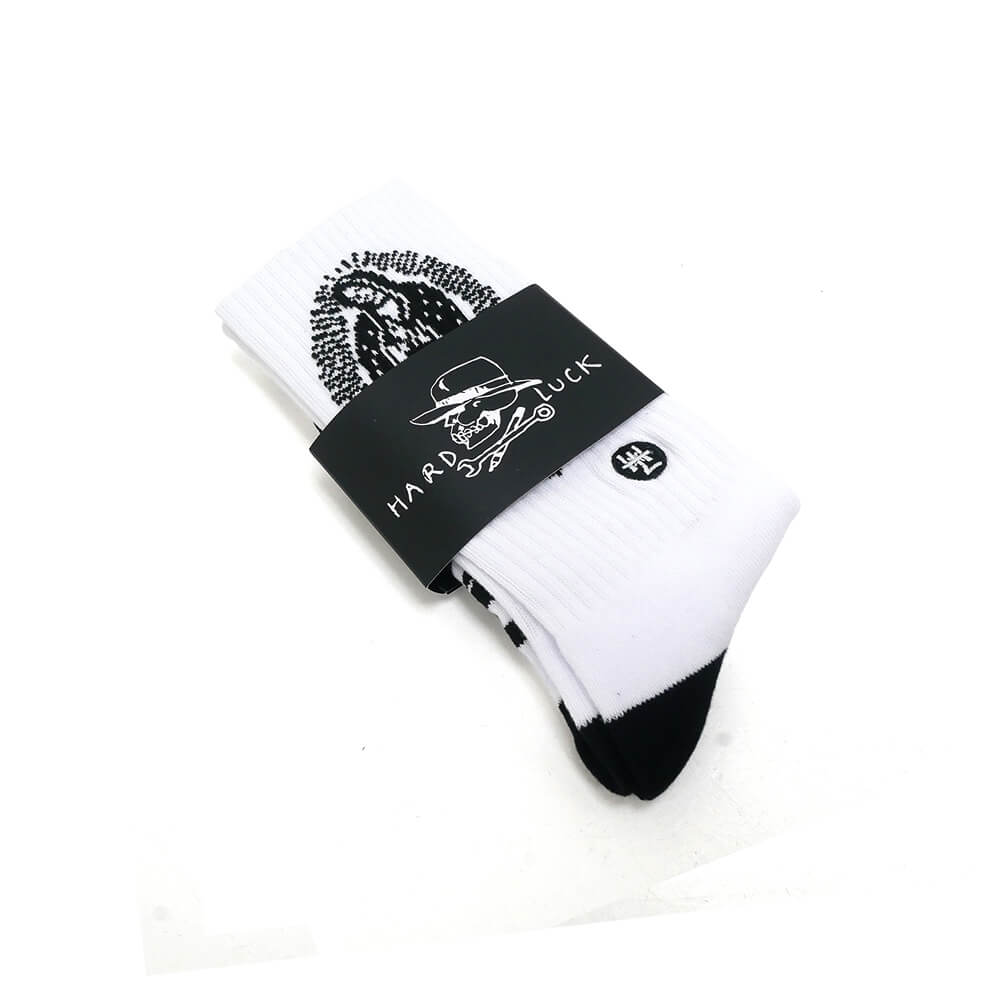 HARD LUCK SOCKS ハードラック ソックス 靴下 GUADALUPE WHITE スケートボード スケボー 6