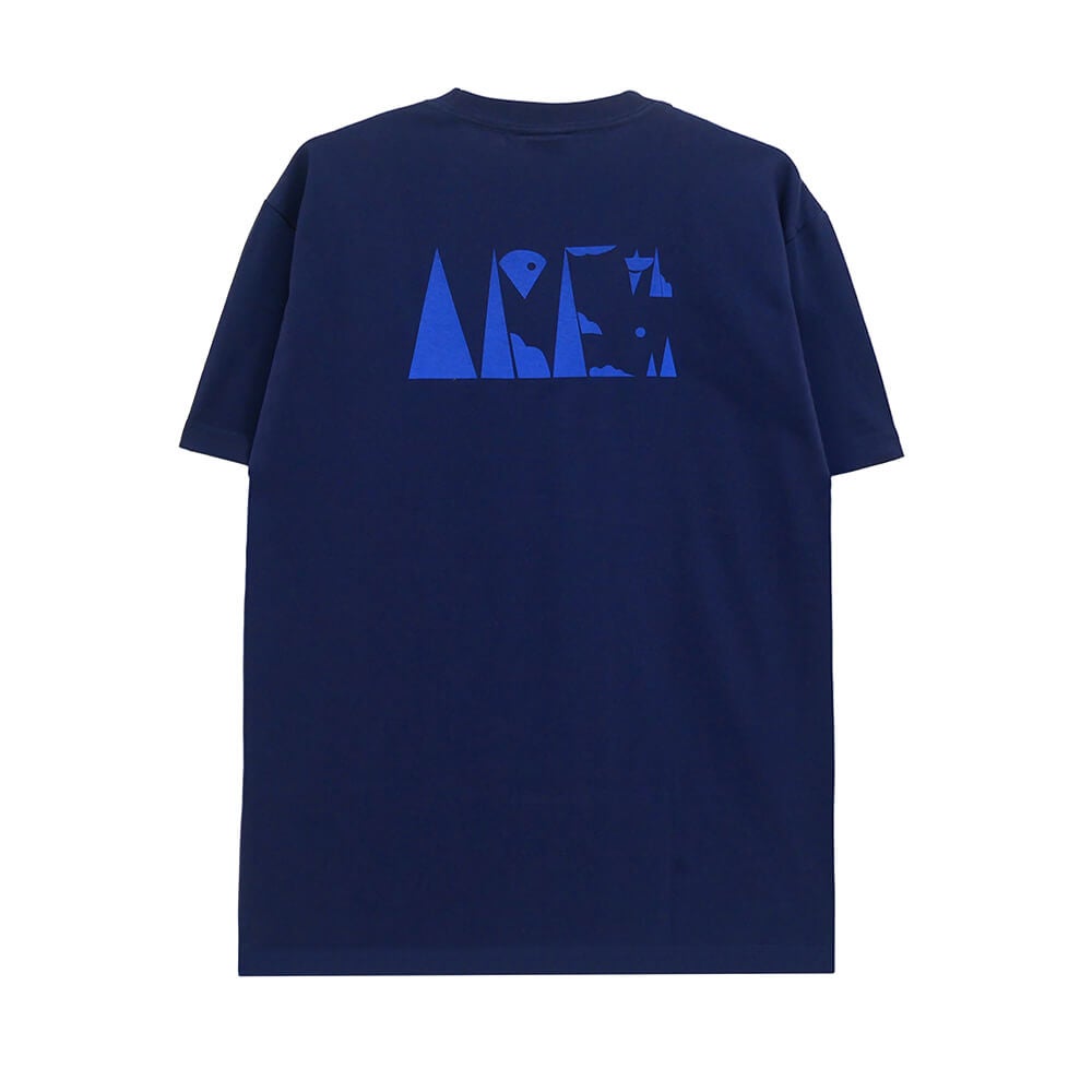 ARETH T-SHIRT アース Tシャツ TERREIN LOGO INDIGO スケートボード スケボー 