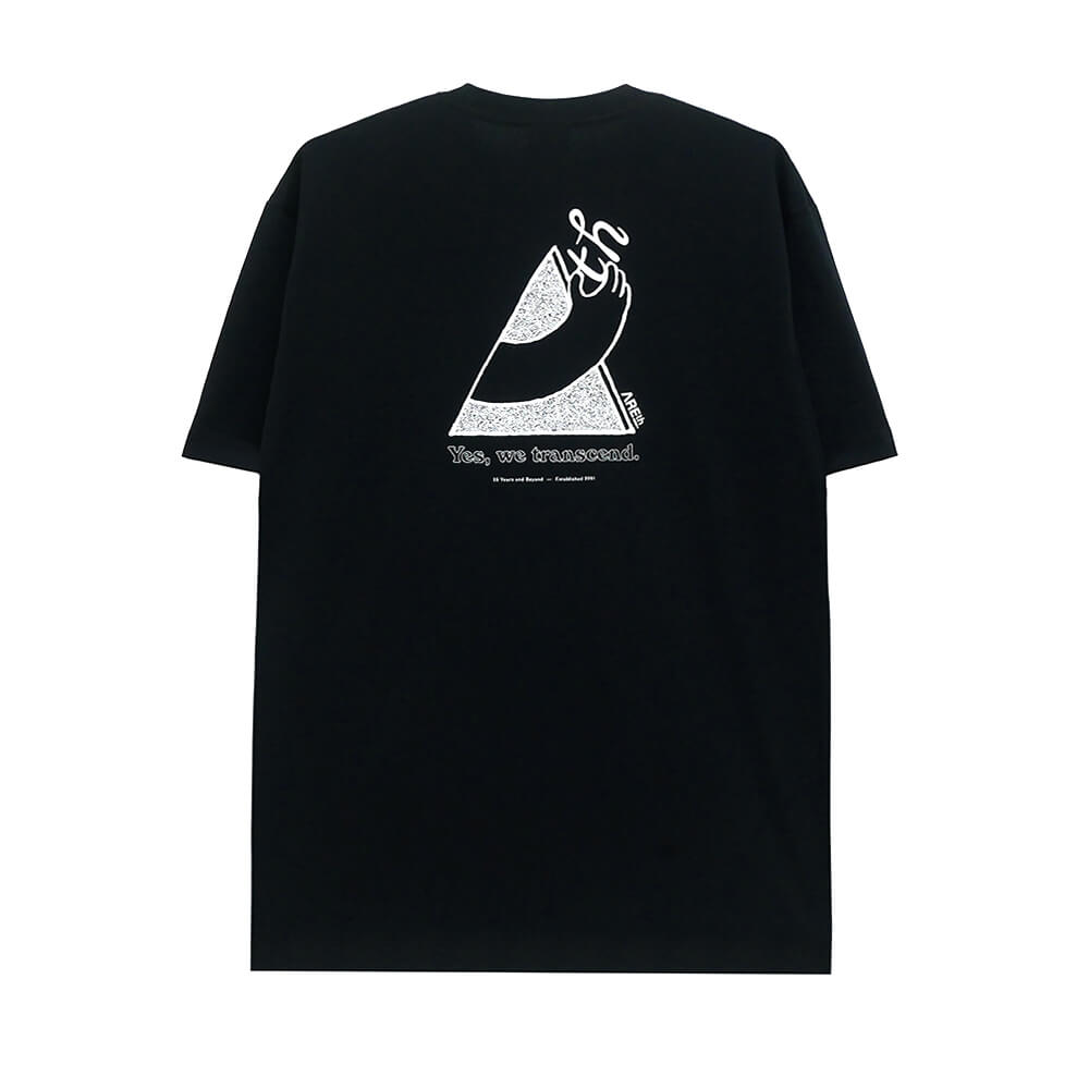  ARETH T-SHIRT アース Tシャツ GOD HAND BLACK スケートボード スケボー 