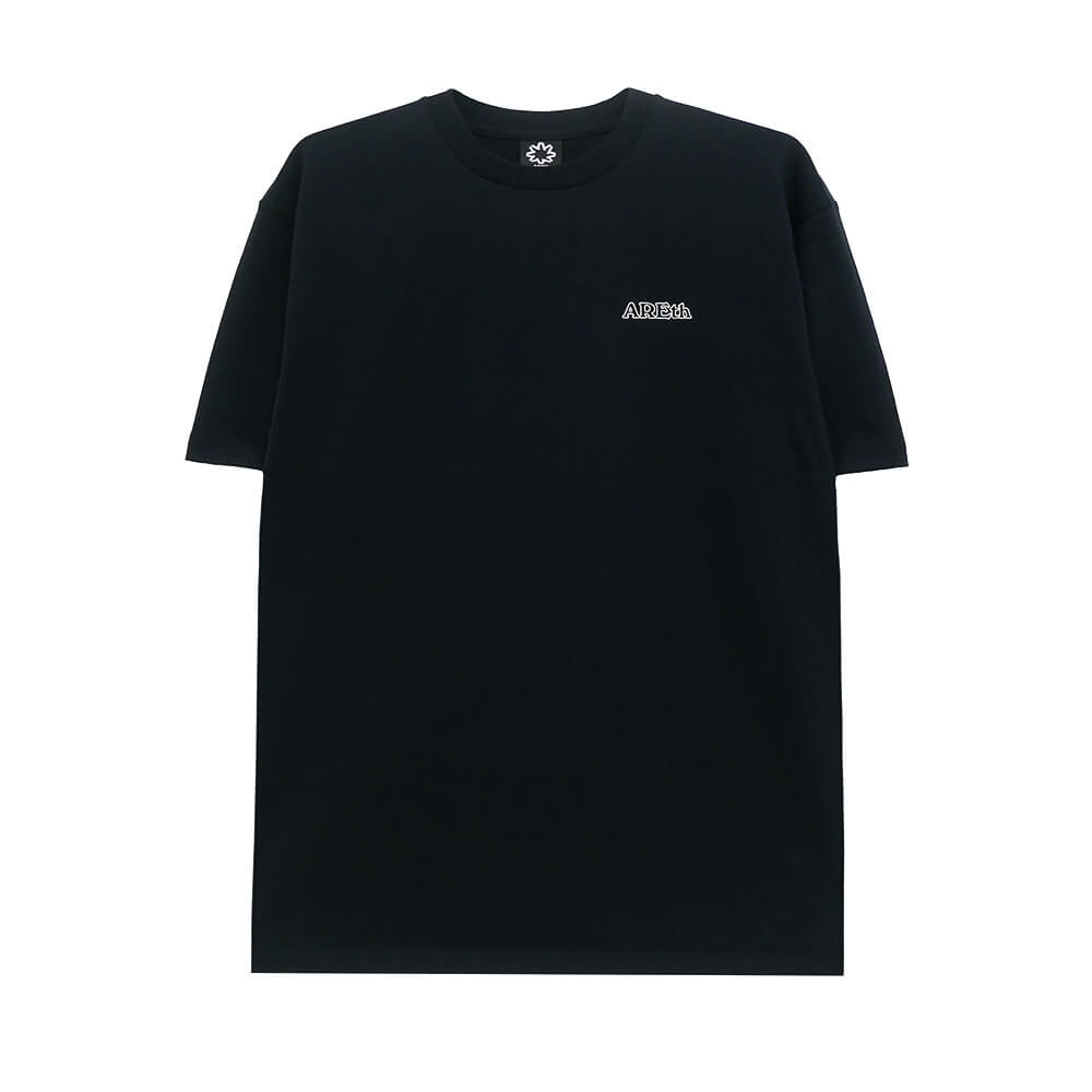  ARETH T-SHIRT アース Tシャツ GOD HAND BLACK スケートボード スケボー 1
