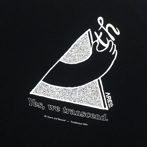  ARETH T-SHIRT アース Tシャツ GOD HAND BLACK スケートボード スケボー 3