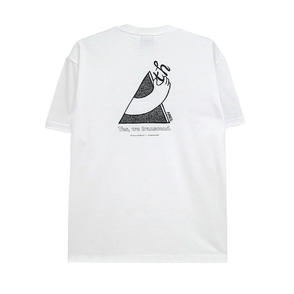 ARETH T-SHIRT アース Tシャツ GOD HAND WHITE スケートボード スケボー 