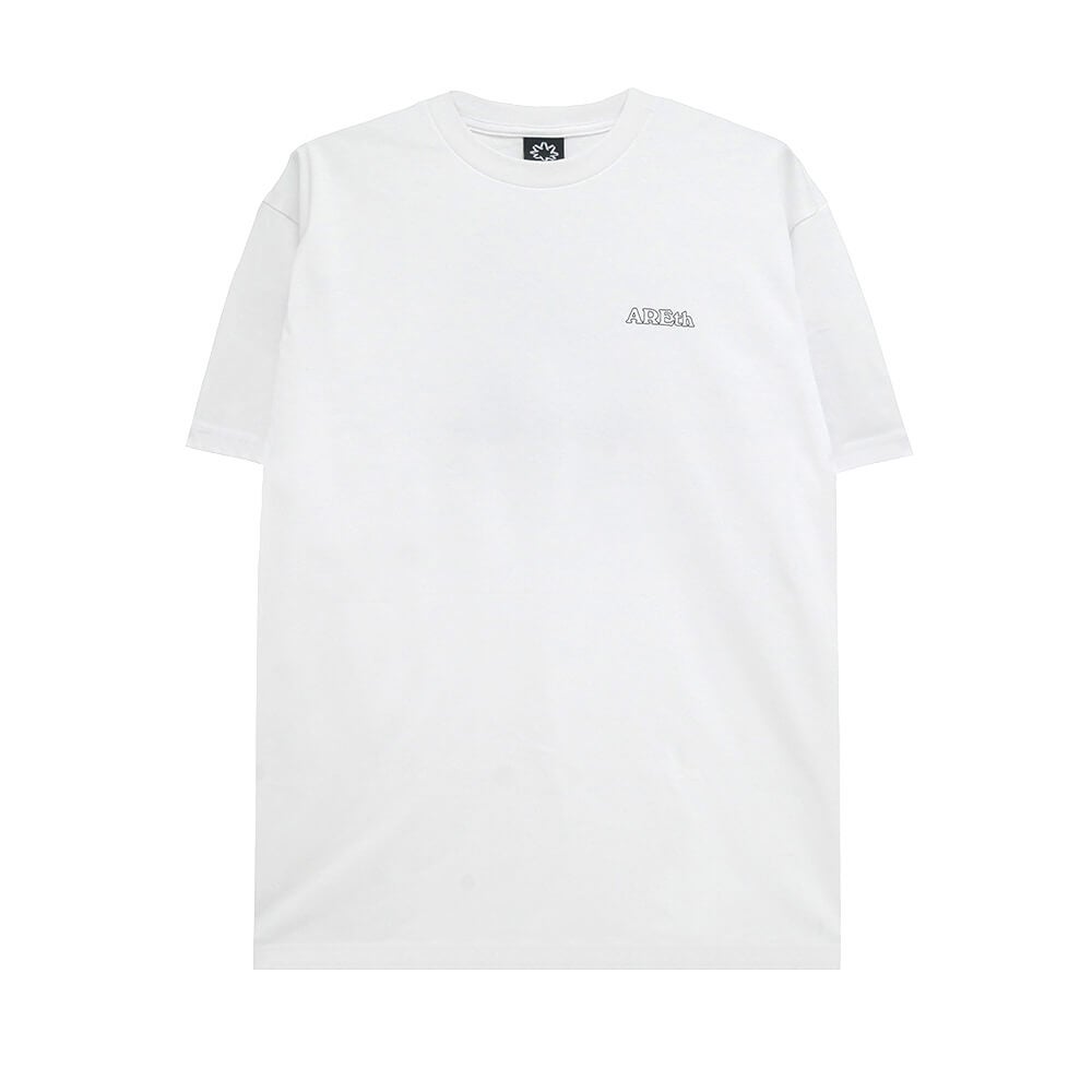 ARETH T-SHIRT アース Tシャツ GOD HAND WHITE スケートボード スケボー 1
