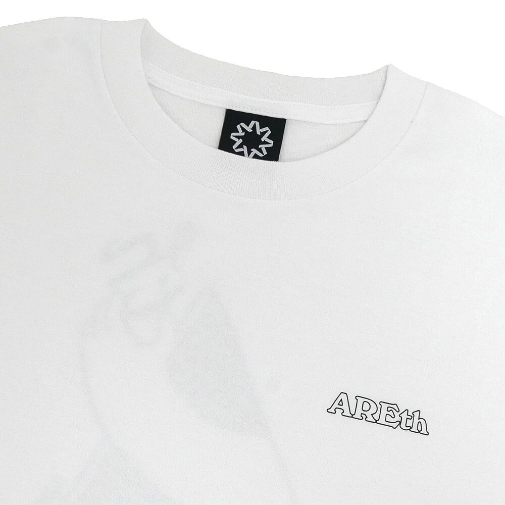 ARETH T-SHIRT アース Tシャツ GOD HAND WHITE スケートボード スケボー 2