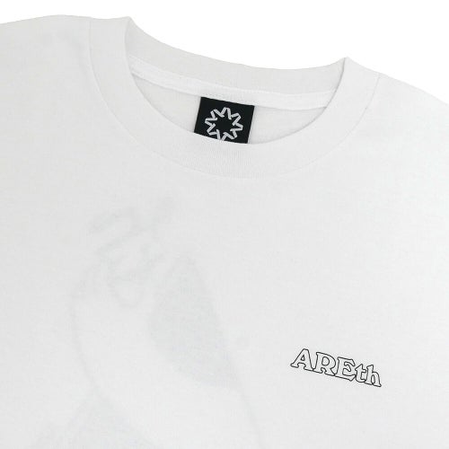 ARETH T-SHIRT アース Tシャツ GOD HAND WHITE スケートボード スケボー 2