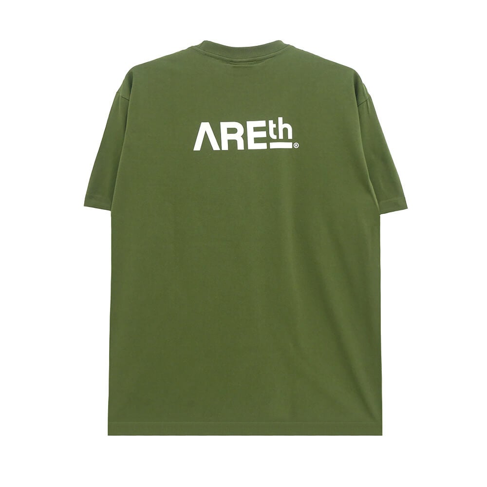 ARETH T-SHIRT アース Tシャツ LOGO FOREST GREEN スケートボード スケボー 