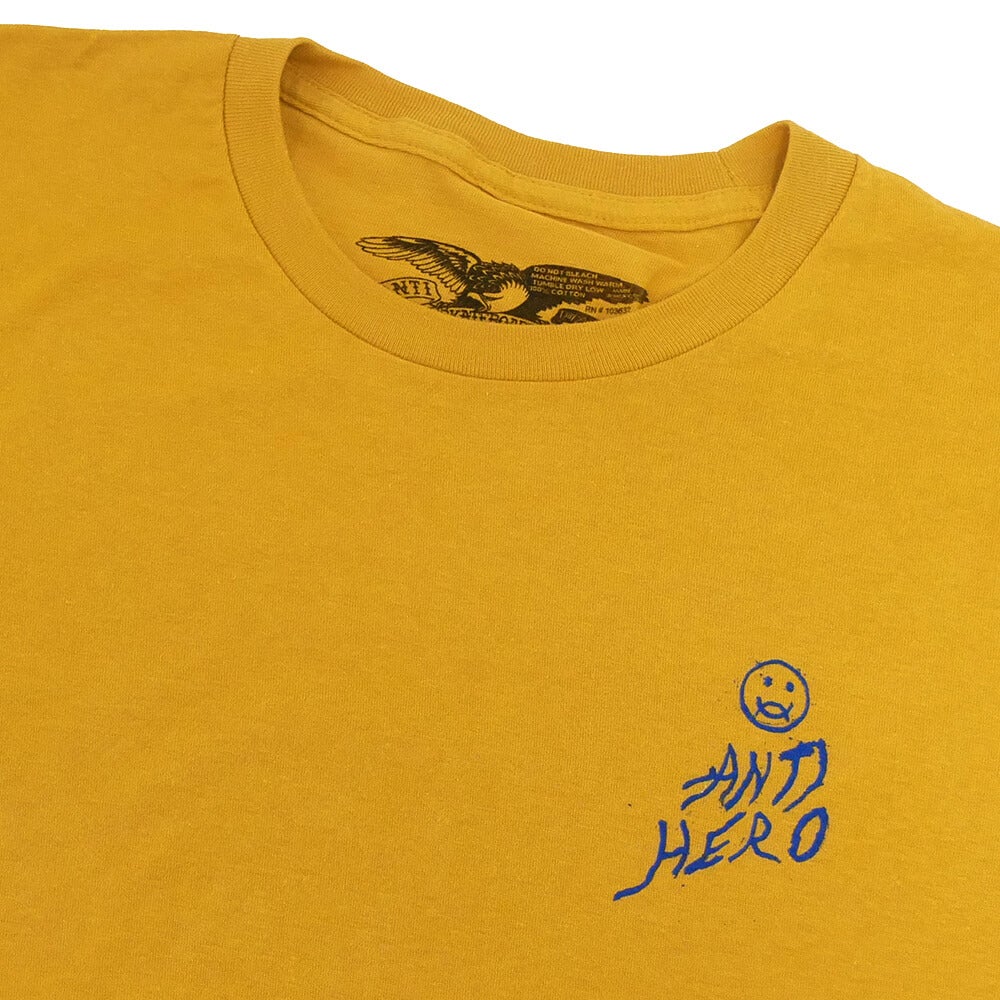 ANTIHERO T-SHIRT アンチヒーロー Tシャツ EXPRESSION SUN MUSTARD スケートボード スケボー 2