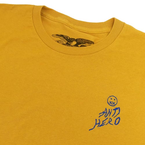 ANTIHERO T-SHIRT アンチヒーロー Tシャツ EXPRESSION SUN MUSTARD スケートボード スケボー 2