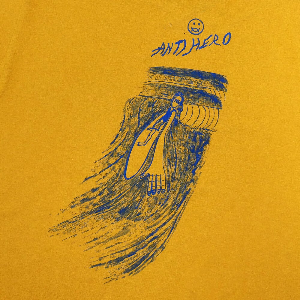 ANTIHERO T-SHIRT アンチヒーロー Tシャツ EXPRESSION SUN MUSTARD スケートボード スケボー 3
