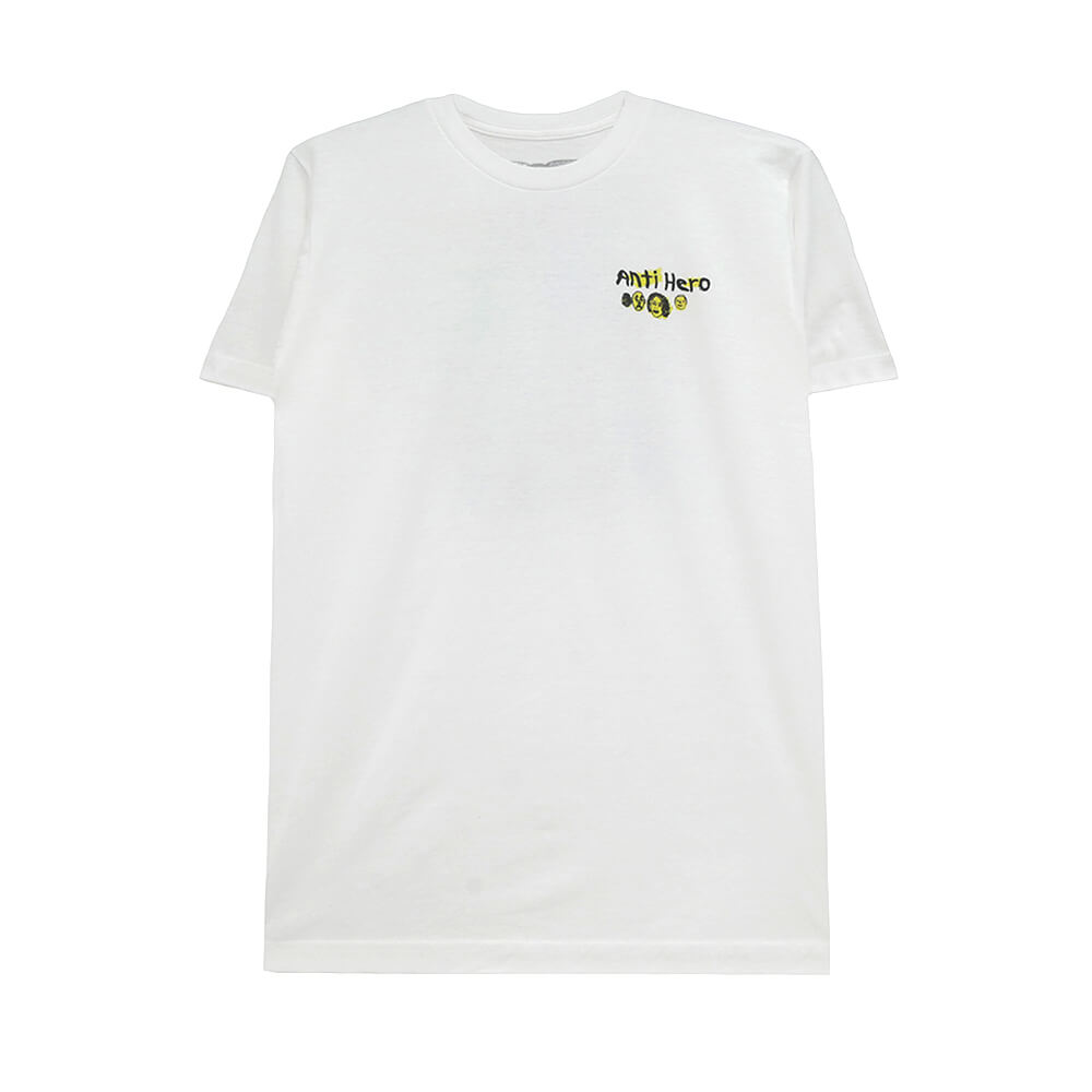 ANTIHERO T-SHIRT アンチヒーロー Tシャツ EXPRESSION BONGO WHITE スケートボード スケボー 1