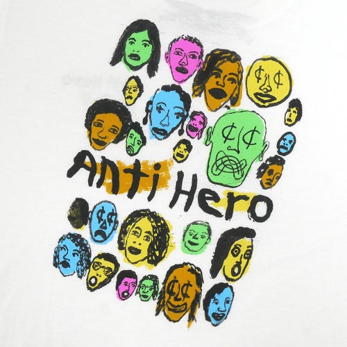ANTIHERO T-SHIRT アンチヒーロー Tシャツ EXPRESSION BONGO WHITE スケートボード スケボー 3
