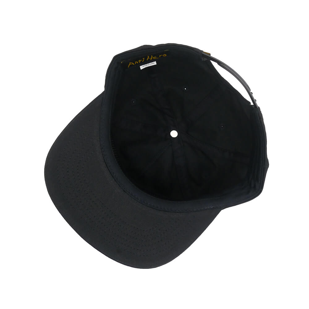 ANTIHERO CAP アンチヒーロー キャップ EXPRESSION SNAPBACK BLACK スケートボード スケボー 3