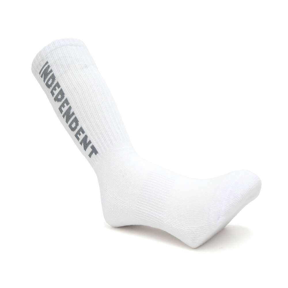  INDEPENDENT SOCKS インディペンデント ソックス 靴下 BASELINE 2 PACK WHITE/ORANGE スケートボード スケボー 