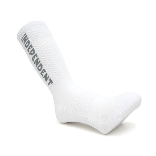  INDEPENDENT SOCKS インディペンデント ソックス 靴下 BASELINE 2 PACK WHITE/ORANGE スケートボード スケボー 