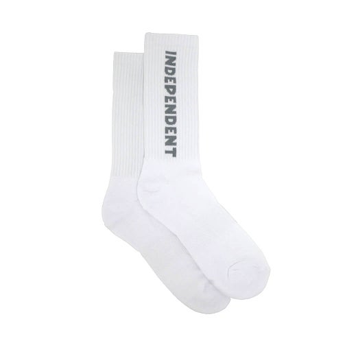  INDEPENDENT SOCKS インディペンデント ソックス 靴下 BASELINE 2 PACK WHITE/ORANGE スケートボード スケボー 3