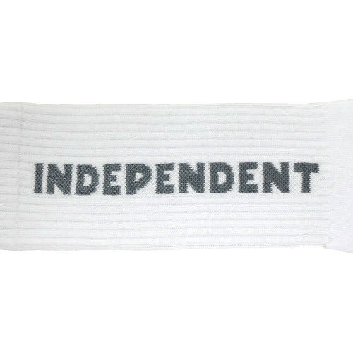  INDEPENDENT SOCKS インディペンデント ソックス 靴下 BASELINE 2 PACK WHITE/ORANGE スケートボード スケボー 4