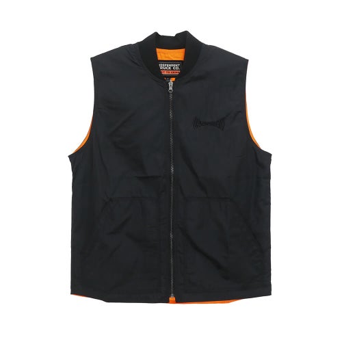  INDEPENDENT JACKET インディペンデント ジャケット BTG WORK REVERSIBLE VEST BLACK/ORANGE スケートボード スケボー 