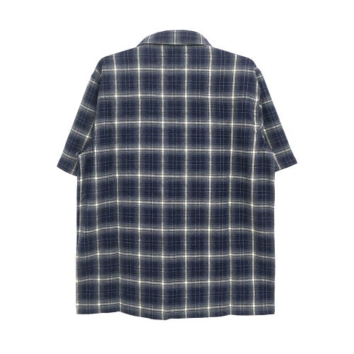 INDEPENDENT SHORT SLEEVE SHIRTS インディペンデント 半袖シャツ BELMONT FLANNEL NAVY/WHITE スケートボード スケボー 4