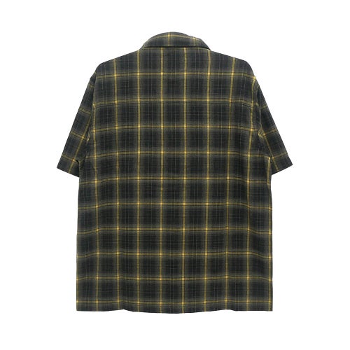 INDEPENDENT SHORT SLEEVE SHIRTS インディペンデント 半袖シャツ BELMONT FLANNEL BLACK/TAN スケートボード スケボー 4
