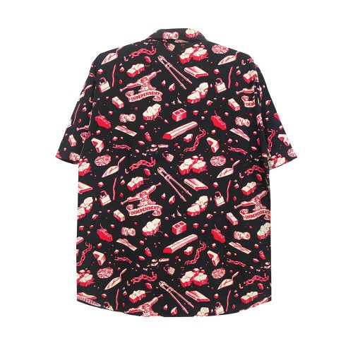  INDEPENDENT SHORT SLEEVE SHIRTS インディペンデント 半袖シャツ UNDER THE BRIDGE TAR/RED スケートボード スケボー 5