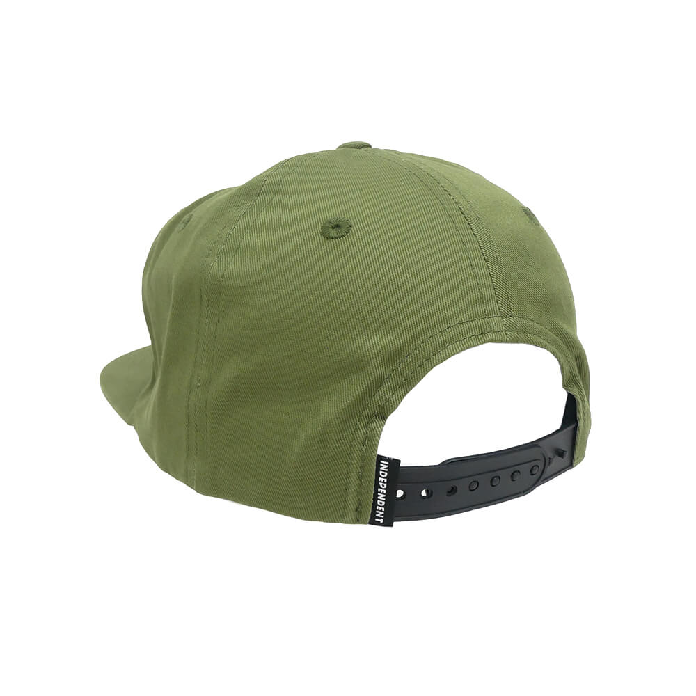  INDEPENDENT CAP インディペンデント キャップ BAR LOGO SNAPBACK ARMY GREEN スケートボード スケボー 2