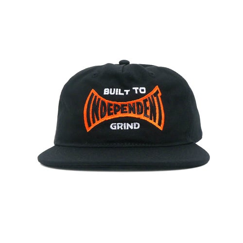  INDEPENDENT CAP インディペンデント キャップ BUILT TO GRIND SPAN SNAPBACK BLACK スケートボード スケボー 1