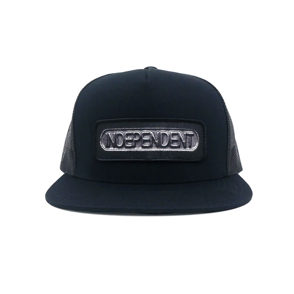 INDEPENDENT MESHCAP インディペンデント メッシュキャップ SAND CAST SNAPBACK MESH BLACK スケートボード スケボー 1