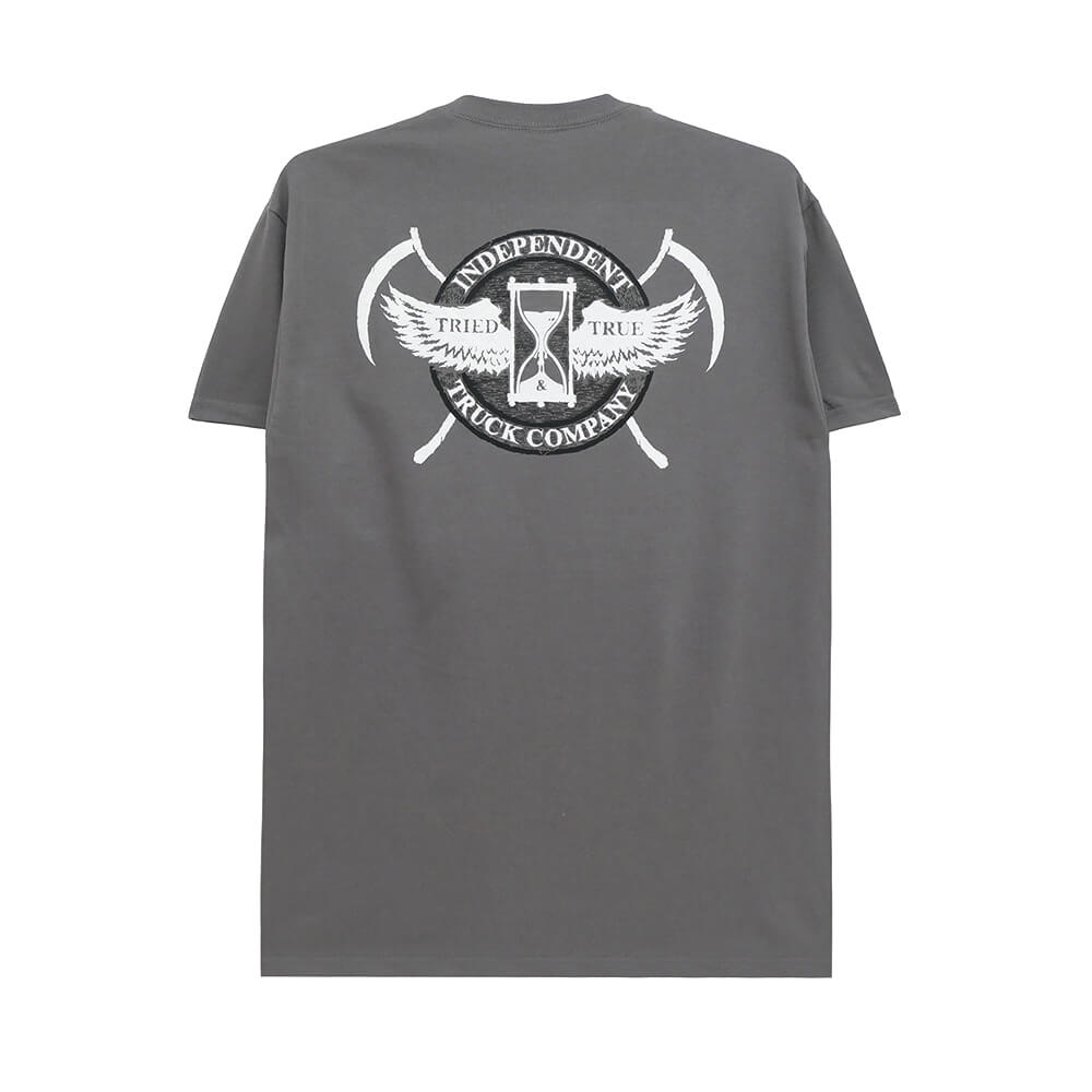  INDEPENDENT T-SHIRT インディペンデント Tシャツ TRIED & TRUE CHARCOAL スケートボード スケボー 