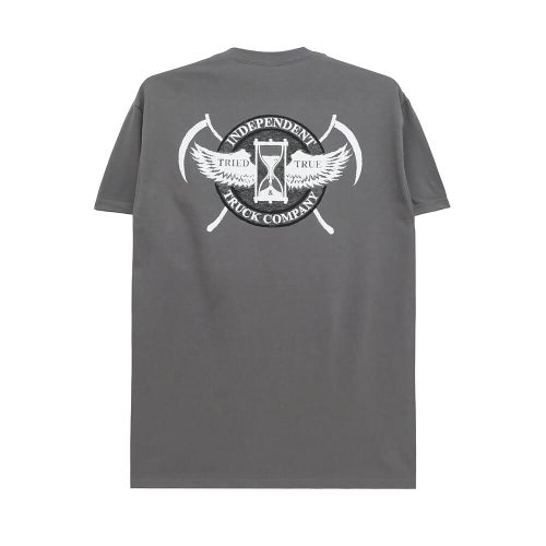  INDEPENDENT T-SHIRT インディペンデント Tシャツ TRIED & TRUE CHARCOAL スケートボード スケボー 