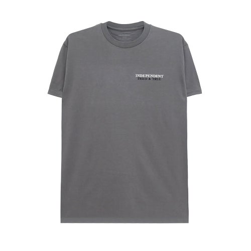  INDEPENDENT T-SHIRT インディペンデント Tシャツ TRIED & TRUE CHARCOAL スケートボード スケボー 1