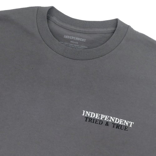  INDEPENDENT T-SHIRT インディペンデント Tシャツ TRIED & TRUE CHARCOAL スケートボード スケボー 2