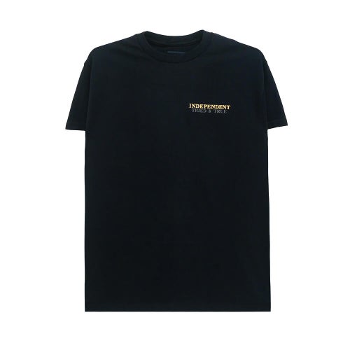 INDEPENDENT T-SHIRT インディペンデント Tシャツ TRIED & TRUE BLACK スケートボード スケボー 1