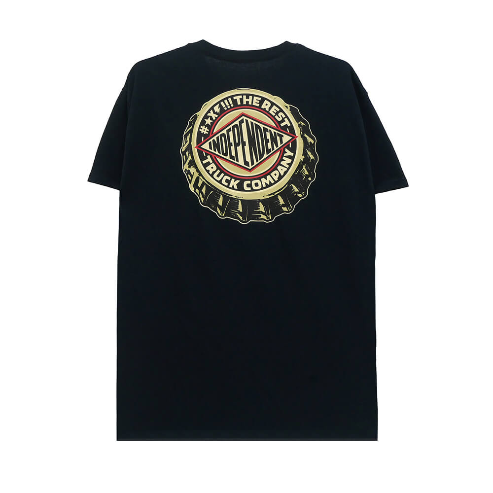  INDEPENDENT T-SHIRT インディペンデント Tシャツ FTR CAP BLACK スケートボード スケボー 