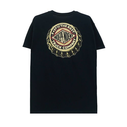  INDEPENDENT T-SHIRT インディペンデント Tシャツ FTR CAP BLACK スケートボード スケボー 