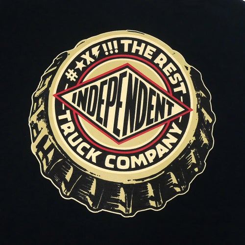  INDEPENDENT T-SHIRT インディペンデント Tシャツ FTR CAP BLACK スケートボード スケボー 3