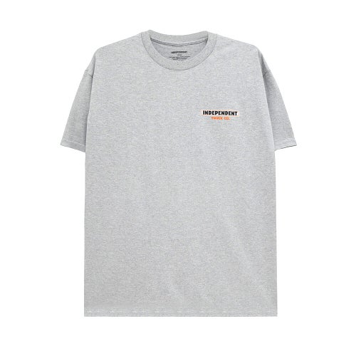  INDEPENDENT T-SHIRT インディペンデント Tシャツ BUILT TO GRIND HARD HEAD GREY スケートボード スケボー 1
