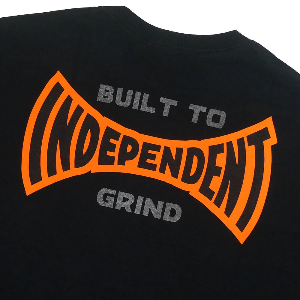  INDEPENDENT T-SHIRT インディペンデント Tシャツ BUILT TO GRIND SPAN BLACK スケートボード スケボー 3