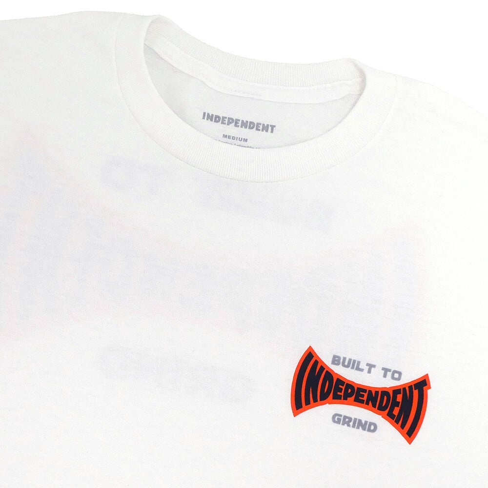  INDEPENDENT T-SHIRT インディペンデント Tシャツ BUILT TO GRIND SPAN WHITE スケートボード スケボー 2