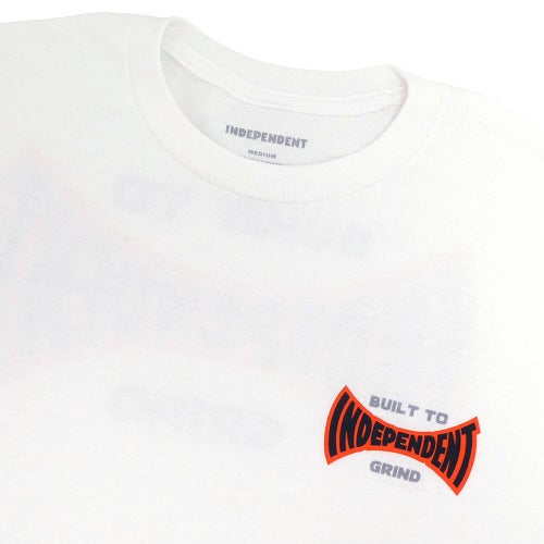  INDEPENDENT T-SHIRT インディペンデント Tシャツ BUILT TO GRIND SPAN WHITE スケートボード スケボー 2