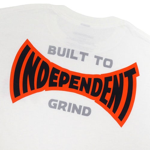  INDEPENDENT T-SHIRT インディペンデント Tシャツ BUILT TO GRIND SPAN WHITE スケートボード スケボー 3