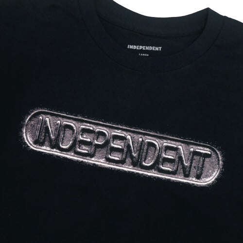  INDEPENDENT T-SHIRT インディペンデント Tシャツ SAND CAST BLACK スケートボード スケボー 1