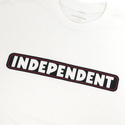 INDEPENDENT T-SHIRT インディペンデント Tシャツ BAR LOGO WHITE スケートボード スケボー 1