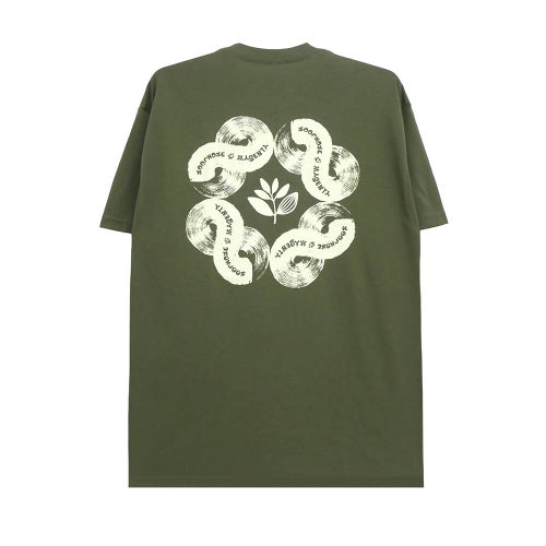 LOOP HOLE T-SHIRT ループホール Tシャツ MAGENTA BRUSH ARMY スケートボード スケボー 