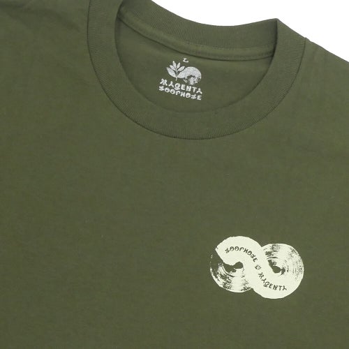 LOOP HOLE T-SHIRT ループホール Tシャツ MAGENTA BRUSH ARMY スケートボード スケボー 2
