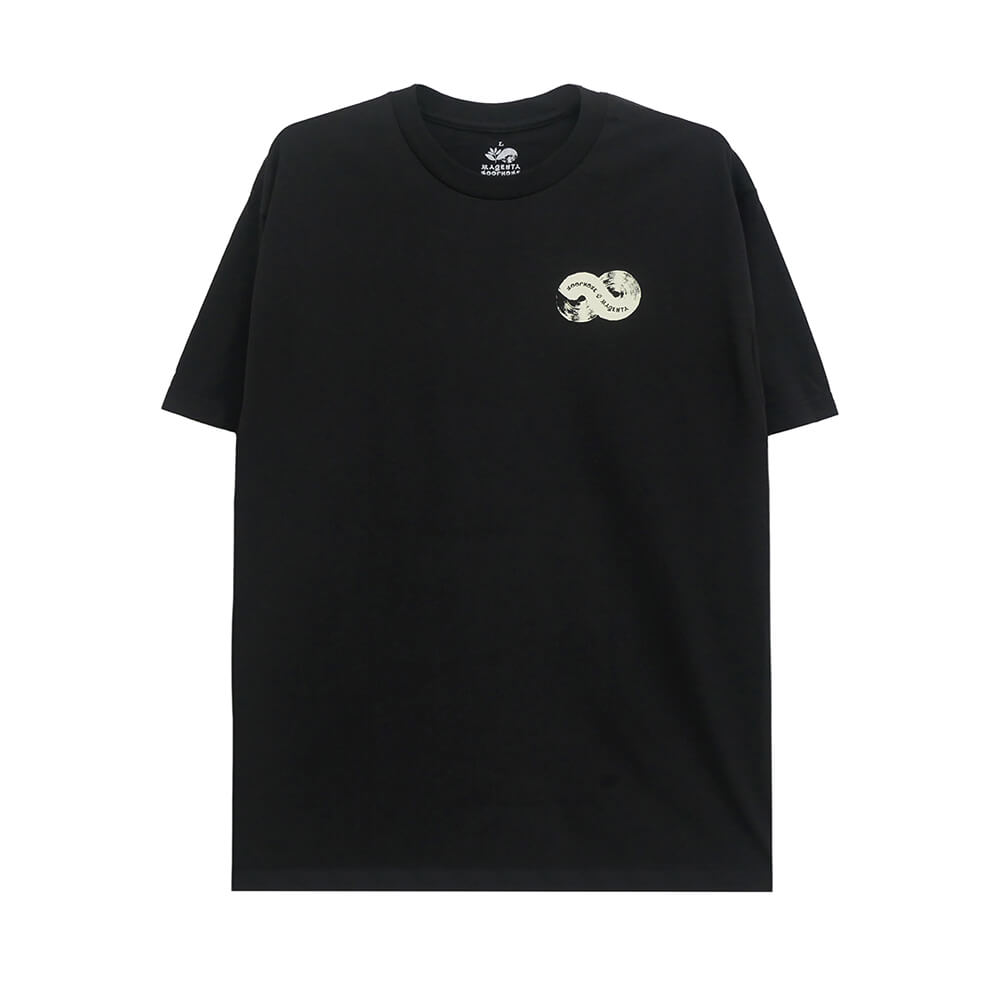 LOOP HOLE T-SHIRT ループホール Tシャツ MAGENTA BRUSH BLACK スケートボード スケボー 1