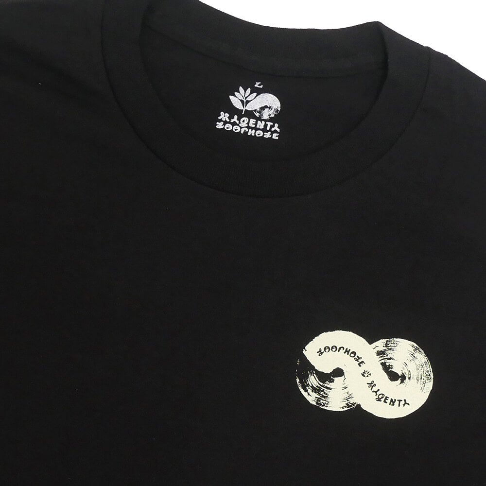 LOOP HOLE T-SHIRT ループホール Tシャツ MAGENTA BRUSH BLACK スケートボード スケボー 2