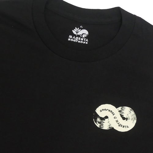 LOOP HOLE T-SHIRT ループホール Tシャツ MAGENTA BRUSH BLACK スケートボード スケボー 2